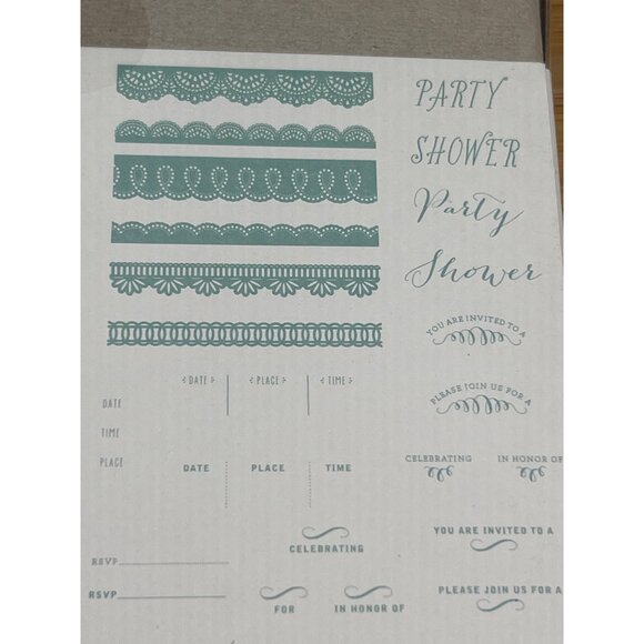 NIB Bundle of Letter Press Ink  & Letter Press Plates Formal Invite Paper Crafts - Picture 10 of 11